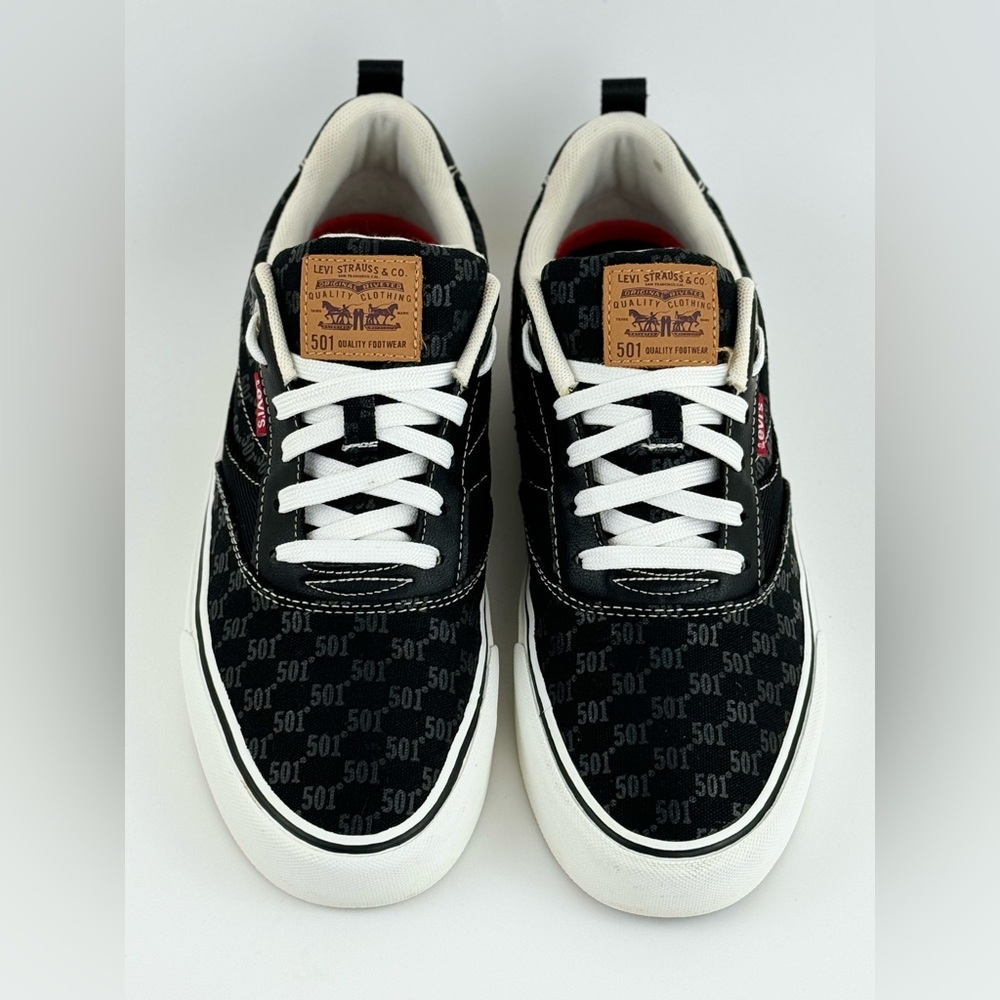 Levi's 501Canvas Sneakers, Black Casual Low, Men's Size US 8.5 - Picture 3 of 13